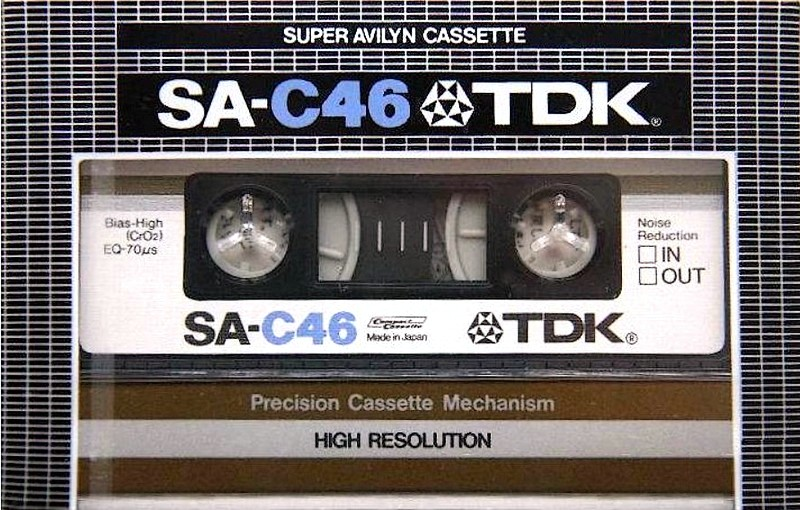 Compact Cassette TDK SA 46 Type II Chrome 1979 Japan