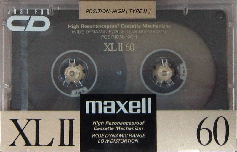 Compact Cassette Maxell XLII 60 Type II Chrome 1989 Japan