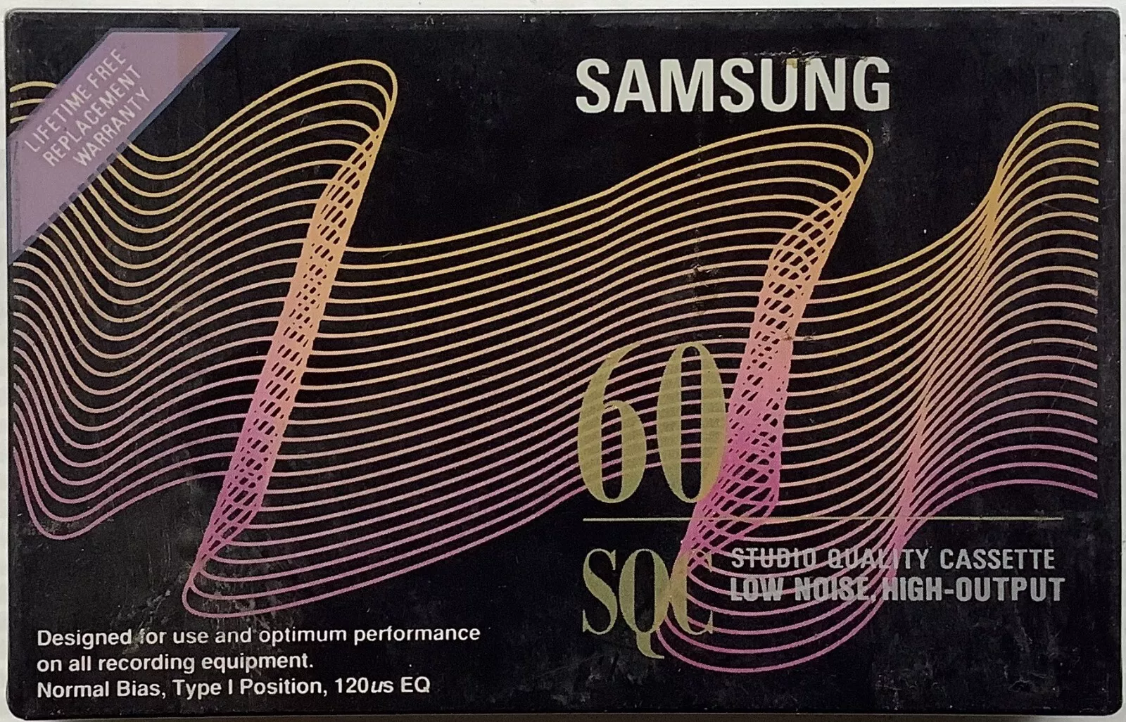 Compact Cassette Samsung SQC 60 Type I Normal 1996 North America