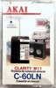 Compact Cassette Akai LN 60 "Clarity M11" Type I Normal Brazil