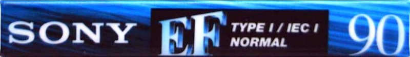 Compact Cassette Sony EF 90 "C-90EFB" Type I Normal 2002 Europe