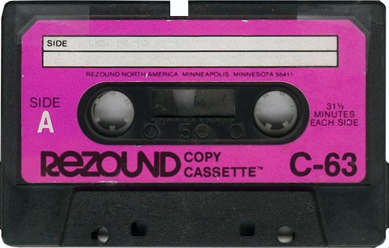 Compact Cassette Rezound Copy cassette 63 Type I Normal 1976 USA