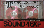 Compact Cassette Teac SOUND 46X 46 "46XP" Type I Normal 1986 Japan