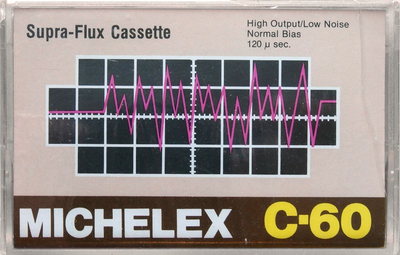 Compact Cassette Michelex Supra-Flux 60 Type I Normal 1982 USA