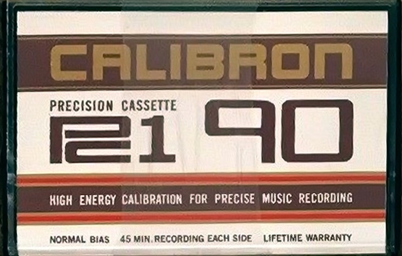 Compact Cassette Calibron 90 "PC 1" Type I Normal USA