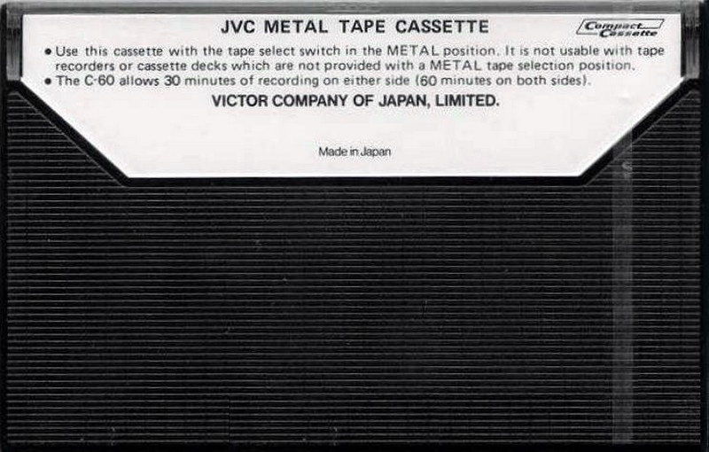 Compact Cassette JVC 60 Type IV Metal 1979 Japan