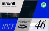 Compact Cassette Maxell SX 46 "SX I" Type I Normal 1991 Europe