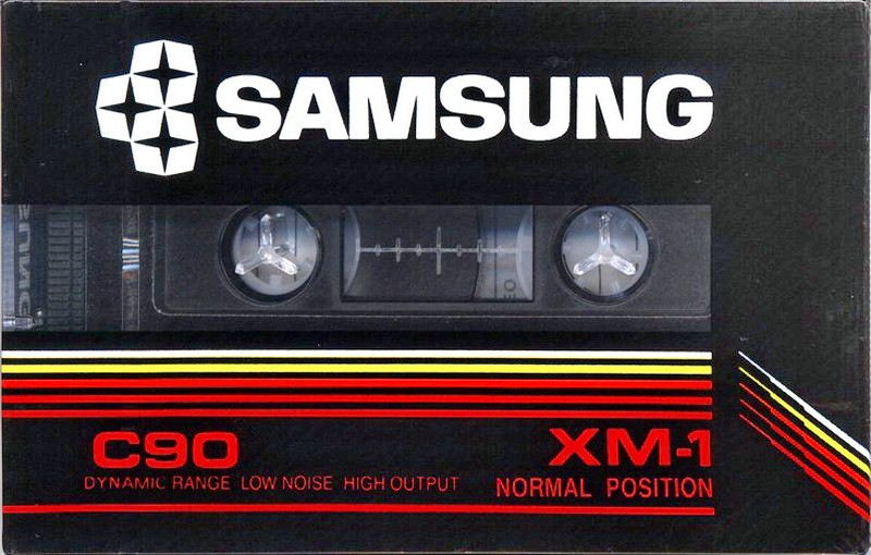 Compact Cassette Samsung XM-1 90 Type I Normal 1986 Europe