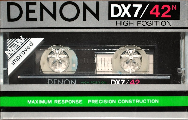 Compact Cassette Denon DX7 42 "DX7/42N" Type II Chrome 1982 Japan