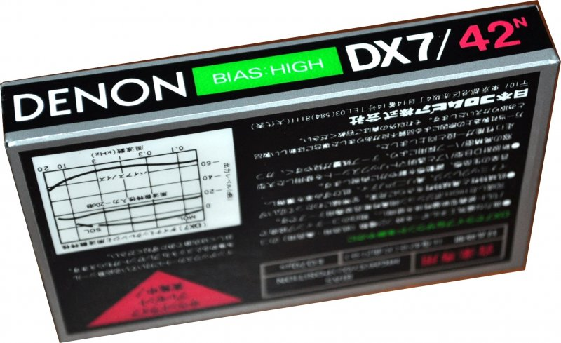 Compact Cassette Denon DX7 42 "DX7/42N" Type II Chrome 1982 Japan