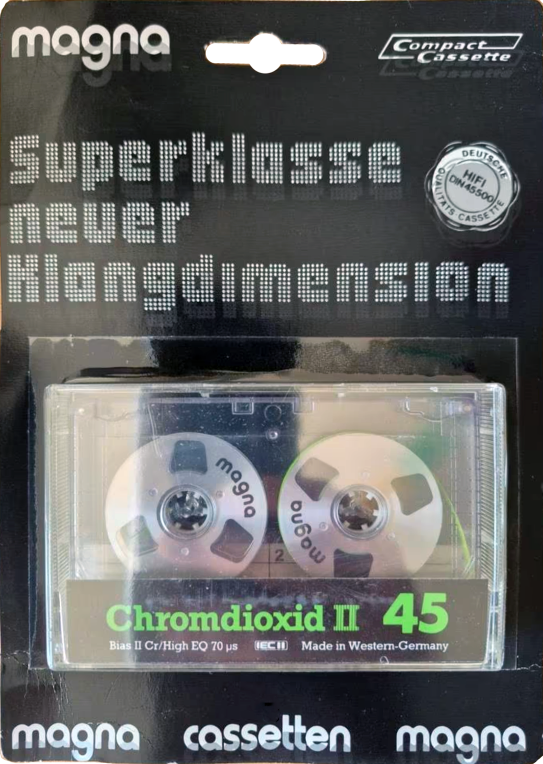 Blister Magna Chromdioxid II 45 Type II Chrome 1984 Germany