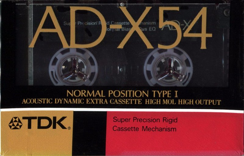 Compact Cassette TDK AD-X 54 "AD-X54K" Type I Normal 1989 Japan