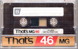 Compact Cassette Thats MG 46 Type IV Metal 1983 Japan