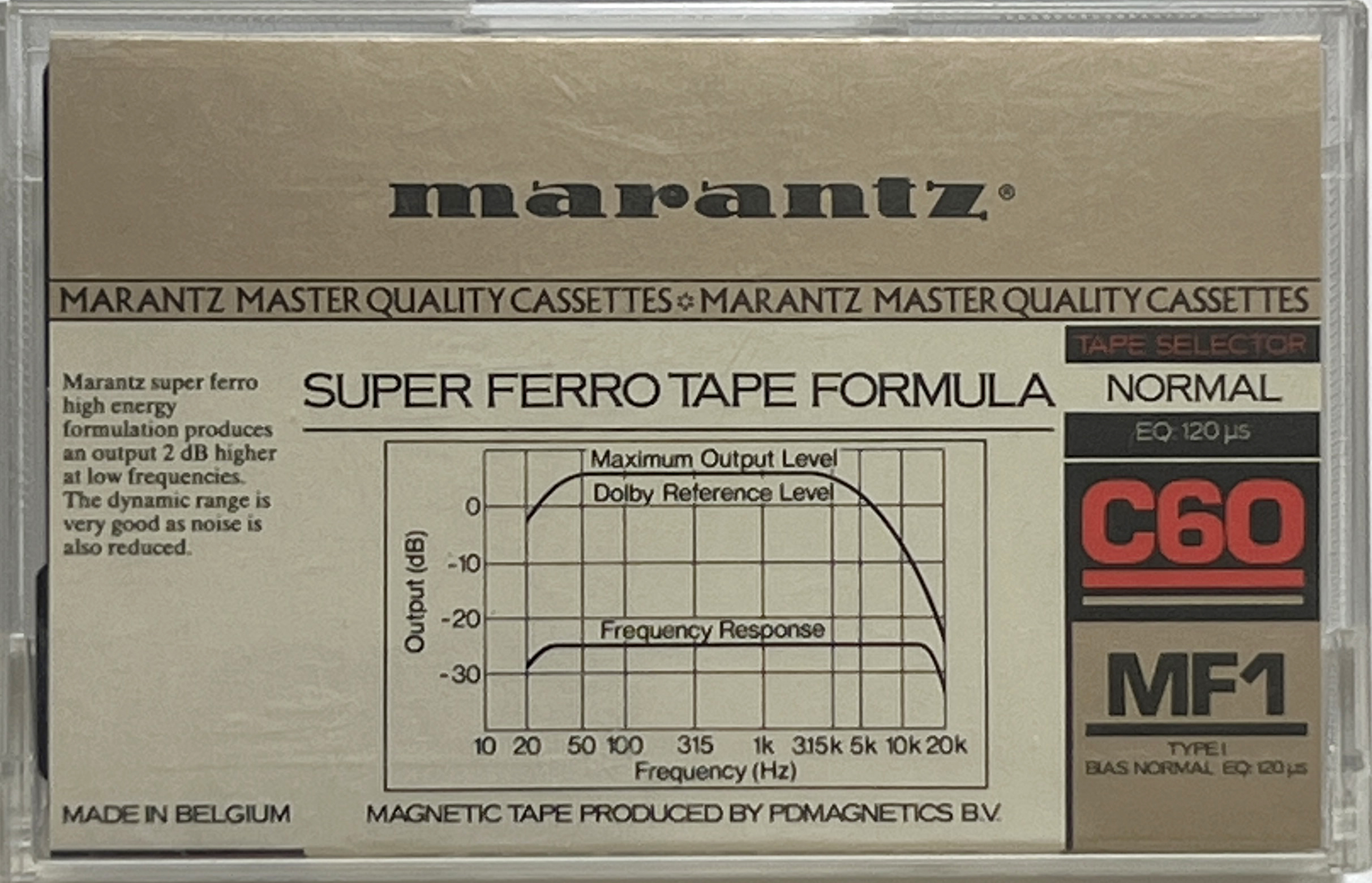 Compact Cassette Marantz MF1 60 Type I Normal 1983 Europe