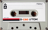 Compact Cassette TDK D 60 Type I Normal 1975 Europe, USA