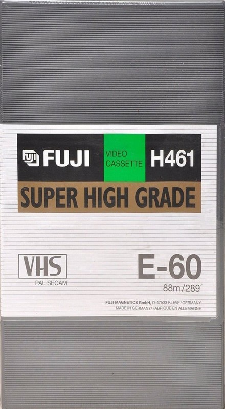 VHS, Video Home System Fuji SHG 60 "H461" Type I Normal Europe