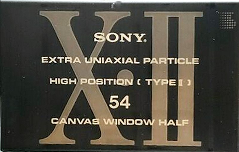 Compact Cassette Sony XII 54 Type II Chrome 1991 Japan