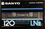 Compact Cassette Sanyo LNIII 120 Type I Normal 1983 Japan