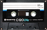 Compact Cassette Sanyo LNIII 120 Type I Normal 1983 Japan