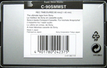 Compact Cassette Sony Super Metal Master 90 "C-90SMMST" Type IV Metal 1996 Europe
