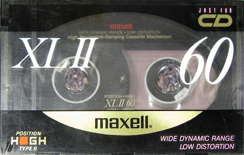 Compact Cassette Maxell XLII 60 Type II Chrome 1990 Japan