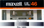 Compact Cassette Maxell UL 46 Type I Normal 1982 Europe