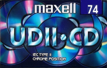 Compact Cassette Maxell UDII-CD 74 Type II Chrome 1998 Europe