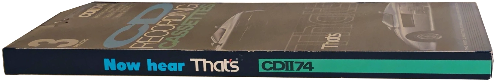 3 pack Thats CD 74 "CD-II" Type II Chrome 1987 USA