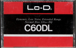 Compact Cassette Lo-D DL 60 Type I Normal 1981 Japan