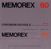 Compact Cassette Memorex 60 Type II Chrome 1978 USA