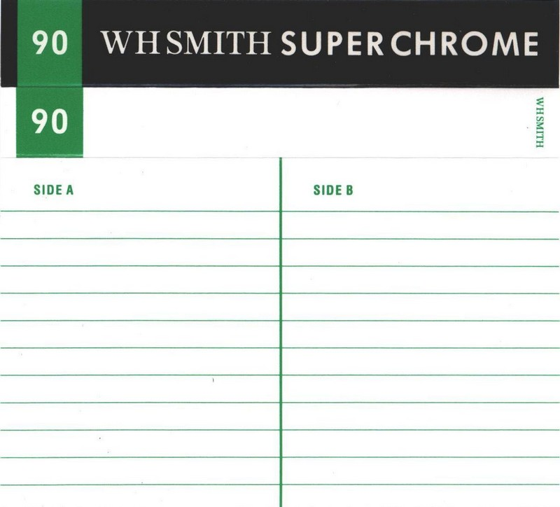 Compact Cassette WH SMITH 90 Type II Chrome 1988 UK