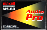 Compact Cassette Maxell MS Audio Pro 60 Type II Chrome 1997 Japan