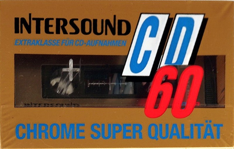 Compact Cassette Intersound CD 60 Type II Chrome 1992 Europe