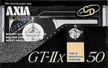 Compact Cassette AXIA GT-IIx 50 "GT-2x B 50" Type II Chrome 1989 Japan
