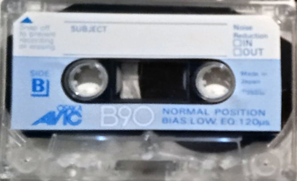 Compact Cassette AVIC Osaka 90 "B" Type I Normal Japan