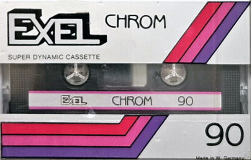 Compact Cassette Exel 90 Type II Chrome 1987 France