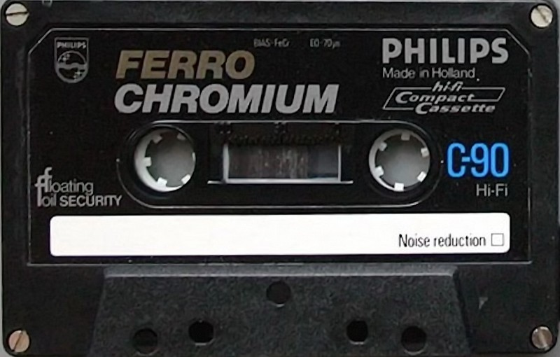 Compact Cassette Philips Ferro Chromium 90 Type III Ferro Chrome 1978 Europe