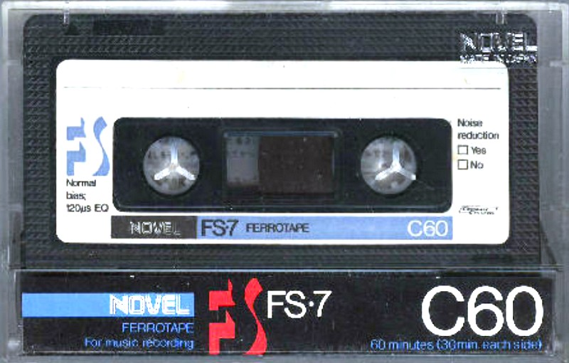 Compact Cassette Novel FS-7 60 Type I Normal 1980 Japan