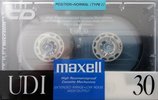 Compact Cassette Maxell UDI / UD1 30 Type I Normal 1989 Japan