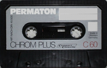 Compact Cassette Permaton Chrom Plus 60 Type II Chrome 1977 Germany