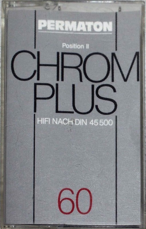 Compact Cassette Permaton Chrom Plus 60 Type II Chrome 1977 Germany