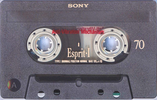 Compact Cassette Sony Esprit 70 "ESP I-70" Type I Normal 1992 Europe