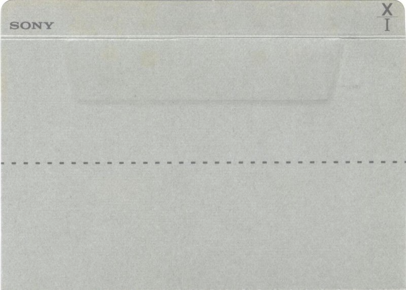 Compact Cassette Sony XI 50 Type I Normal 1992 Japan