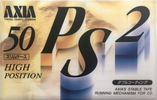 Compact Cassette AXIA PS-II / PS-2 50 "PS2F 50" Type II Chrome 1993 Japan