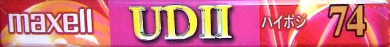 Compact Cassette Maxell UDII / UD2 74 "UD2-74J" Type II Chrome 1995 Japan