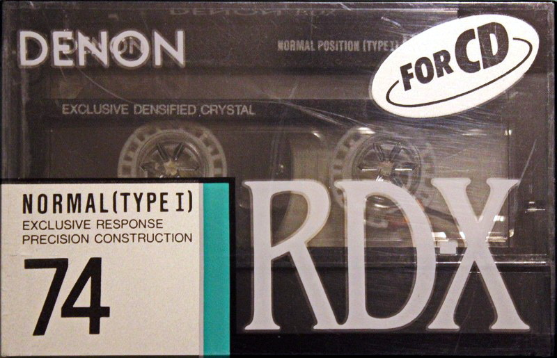 Compact Cassette Denon RD-X 74 "RD-X74P" Type I Normal 1989 Japan