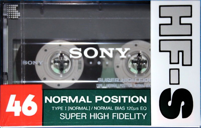 Compact Cassette Sony HF-S 46 Type I Normal 1989 Japan