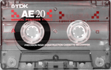 Compact Cassette TDK AE 20 "AE-20F" Type I Normal 1998 Japan