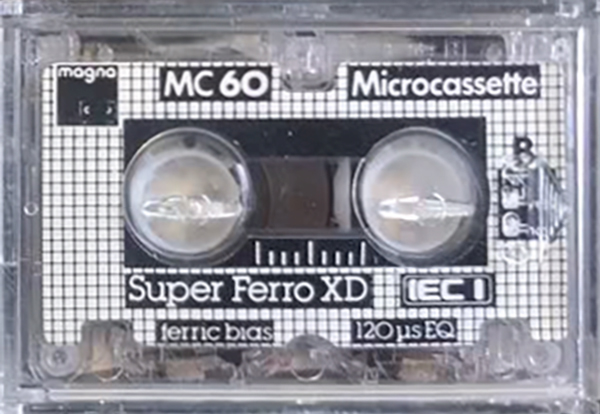 Microcassette Magna Super Ferro XD 60 Type I Normal 1979 Europe