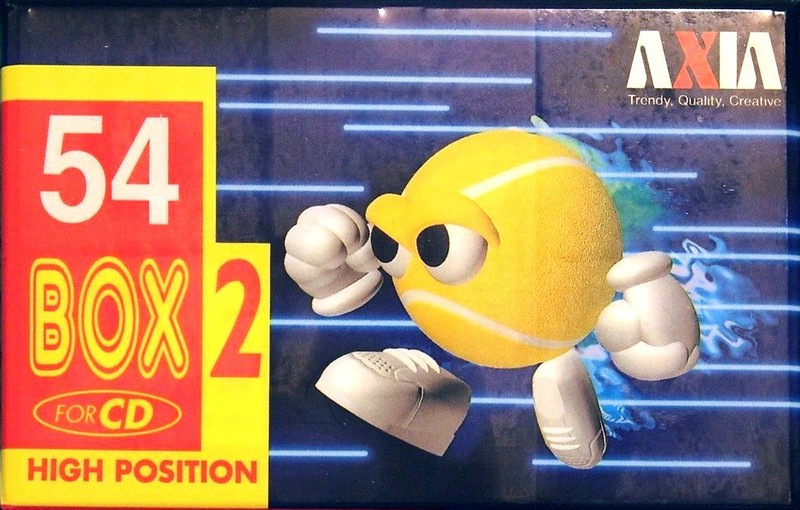 Compact Cassette AXIA Box 2 54 "BOX2B 54" Type II Chrome 1996 Japan